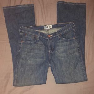 Lucky brand low rise boot cut jeans worn 1x